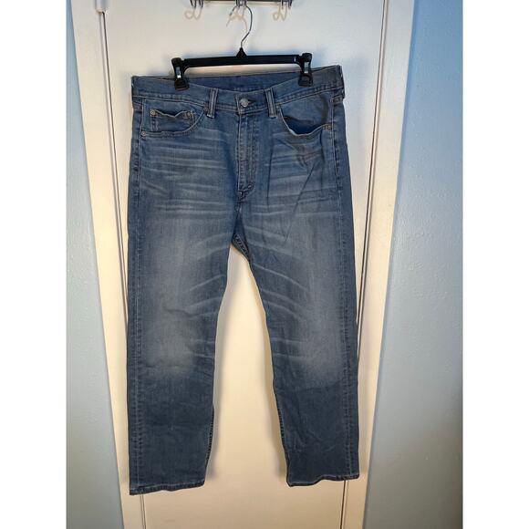 Levi’s 505 Jeans 36x30 Blue High Rise Straight Leg Regular Fit - Picture 1 of 8
